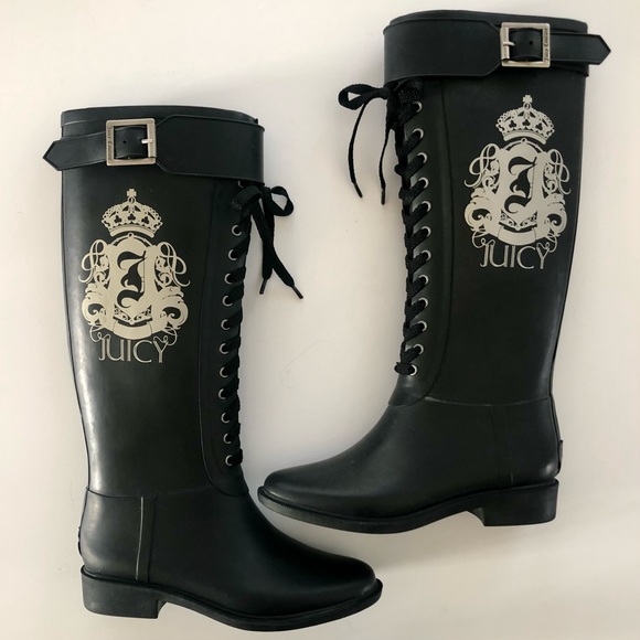 Juicy Couture Shoes Juicy Couture Y2k Black Equestrian Style Laceup